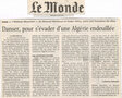 « Danser pour s'échapper d'une Algérie endeuillée » (c)Catherine Bédarida, Le Monde, 28 mai 2003

