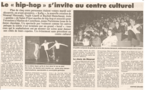 Jean-Marie Bilh programme le spectacle Käfig en avant-première au Centre (…) (c)Sophie Girard, Le Progrès, avril 1996
